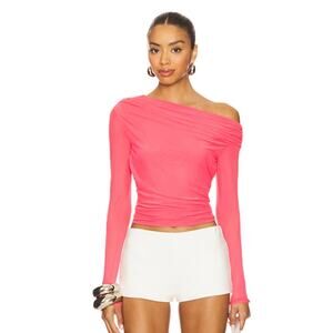 NWOT AFRM Barry Long Sleeve Top, Medium Strawberry SOLD OUT